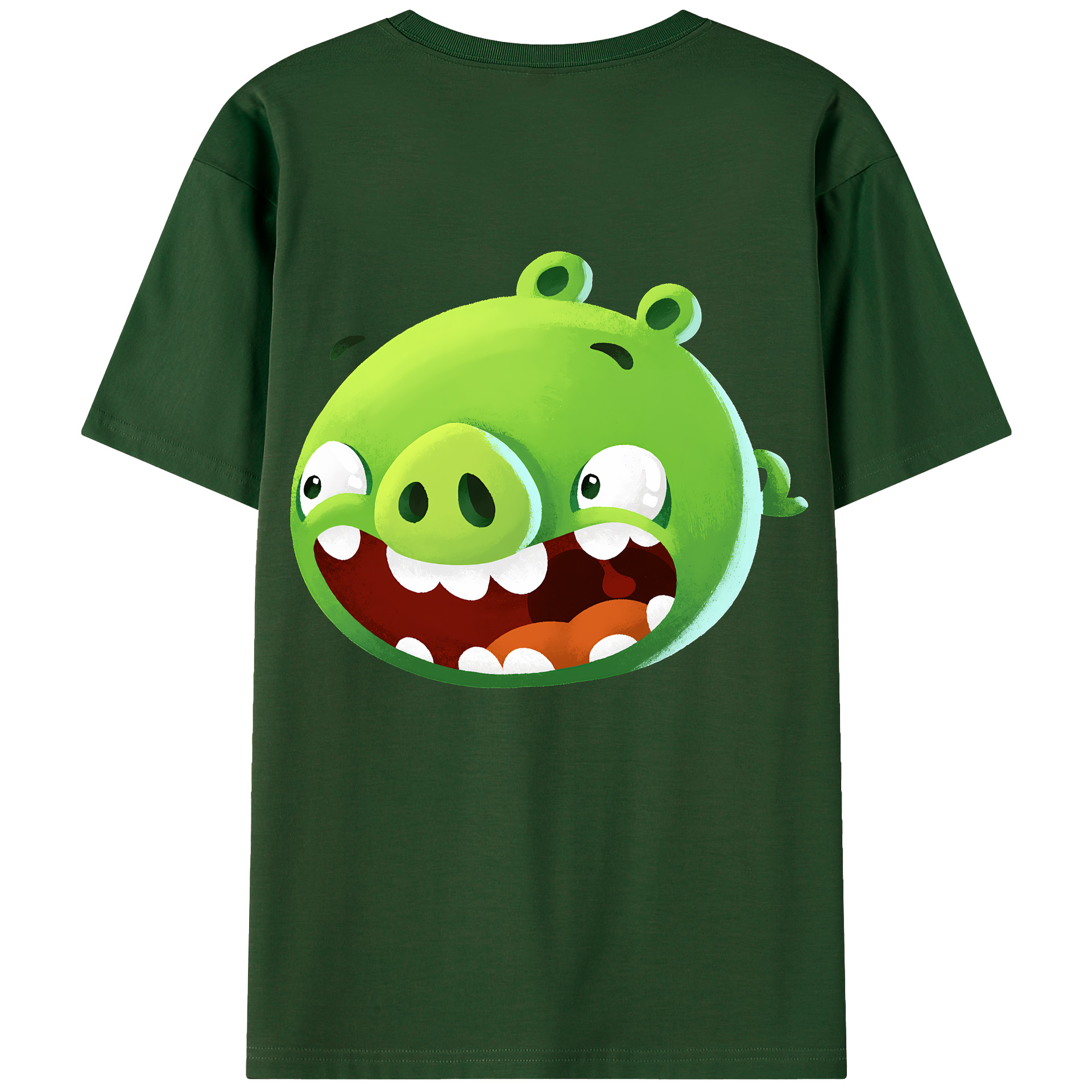 （画像用） Angry Birds アングリーバード 綿100％半袖Tシャツ（背面プリント）